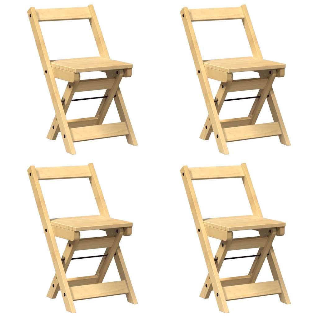 vidaXL 5-tlg. Butterfly-Esstisch-Set Corona Wachsbraun Kiefernholz