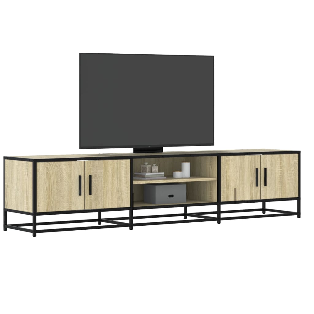 vidaXL TV-Schrank Schwarz 180x35x41 cm Holzwerkstoff