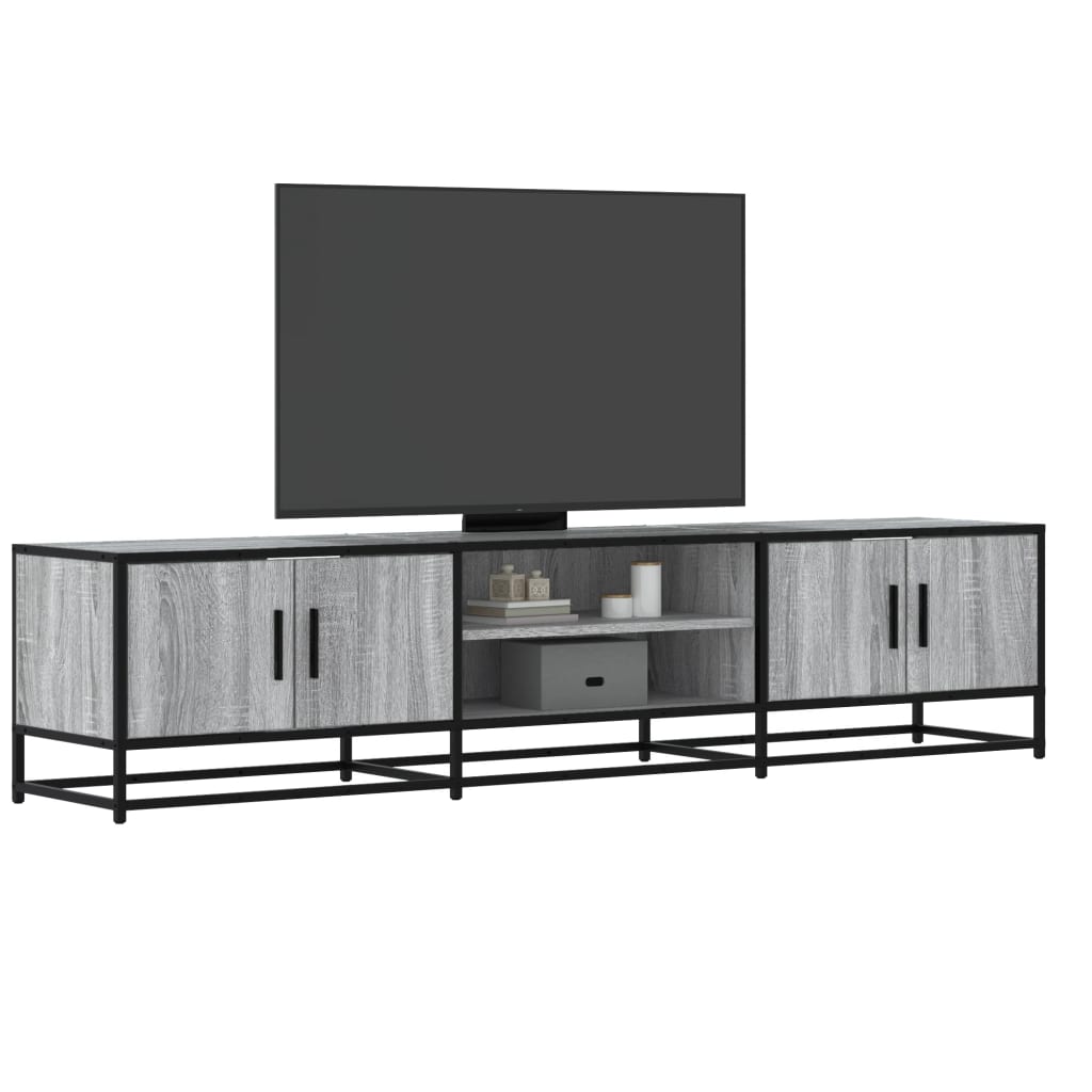 vidaXL TV-Schrank Schwarz 180x35x41 cm Holzwerkstoff