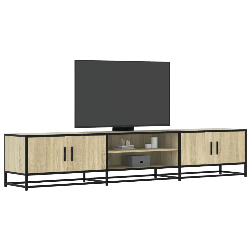 vidaXL TV-Schrank Schwarz 180x35x41 cm Holzwerkstoff