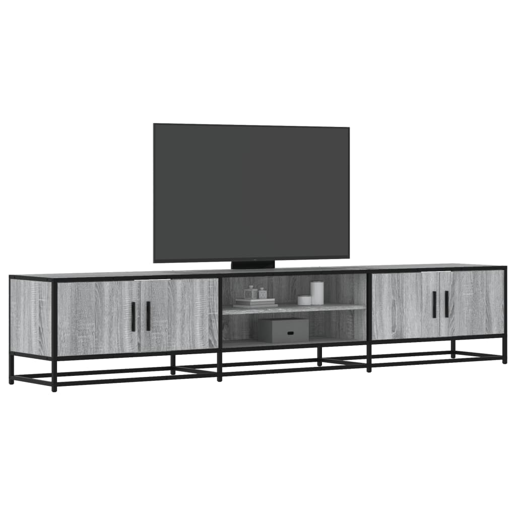 vidaXL TV-Schrank Schwarz 180x35x41 cm Holzwerkstoff