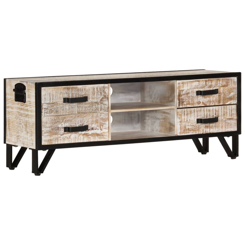 vidaXL TV-Schrank 110x30x41 cm Massivholz Akazie