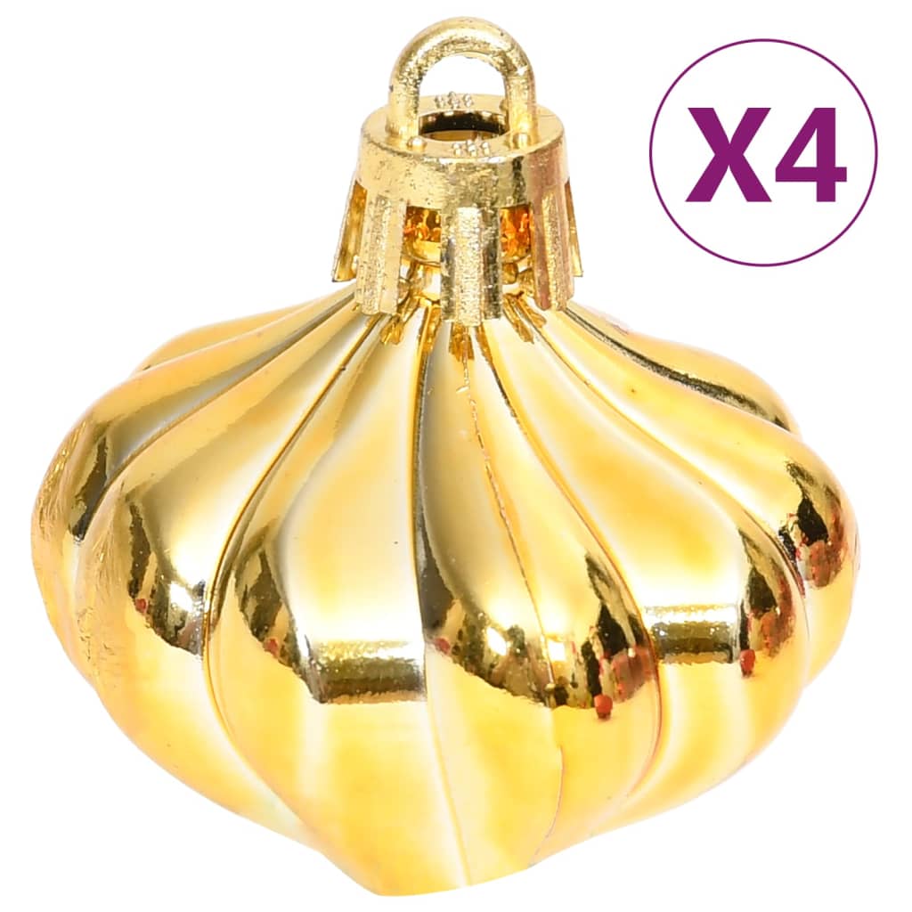 vidaXL 70-tlg. Weihnachtskugel-Set Golden und Rot