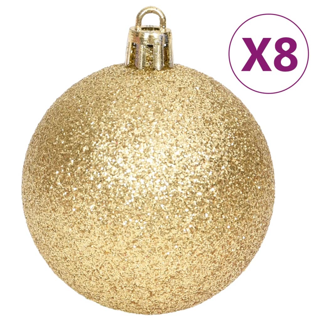 vidaXL 70-tlg. Weihnachtskugel-Set Golden und Rot