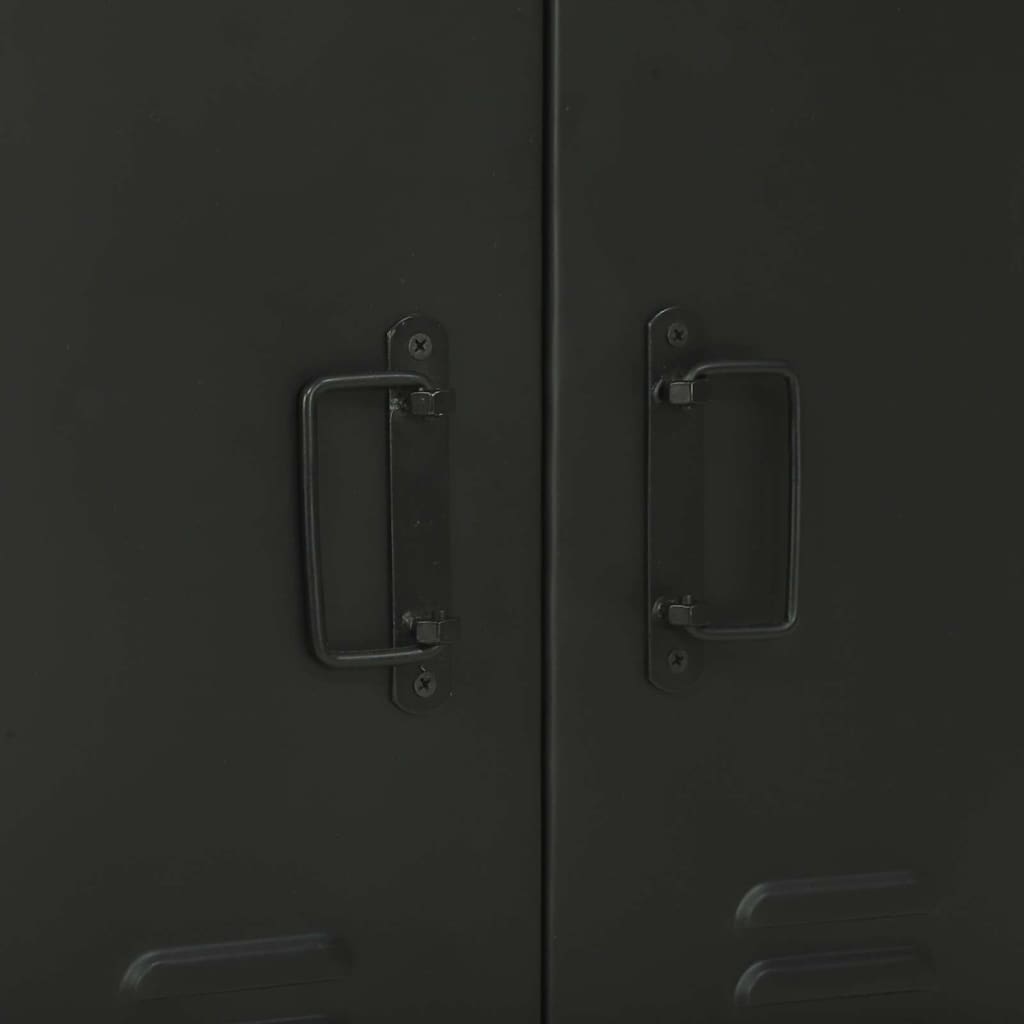 vidaXL Badezimmermöbel-Set 2 pcs Braun und Schwarz Massivholz Mango