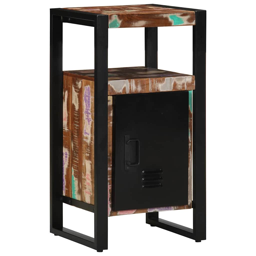 vidaXL Badezimmermöbel-Set mit Regal 3 pcs Massives upgecyceltes Holz