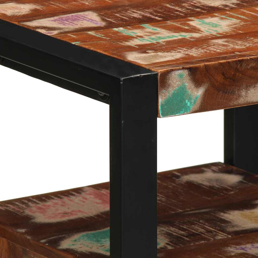 vidaXL Badezimmermöbel-Set mit Regal 3 pcs Massives upgecyceltes Holz