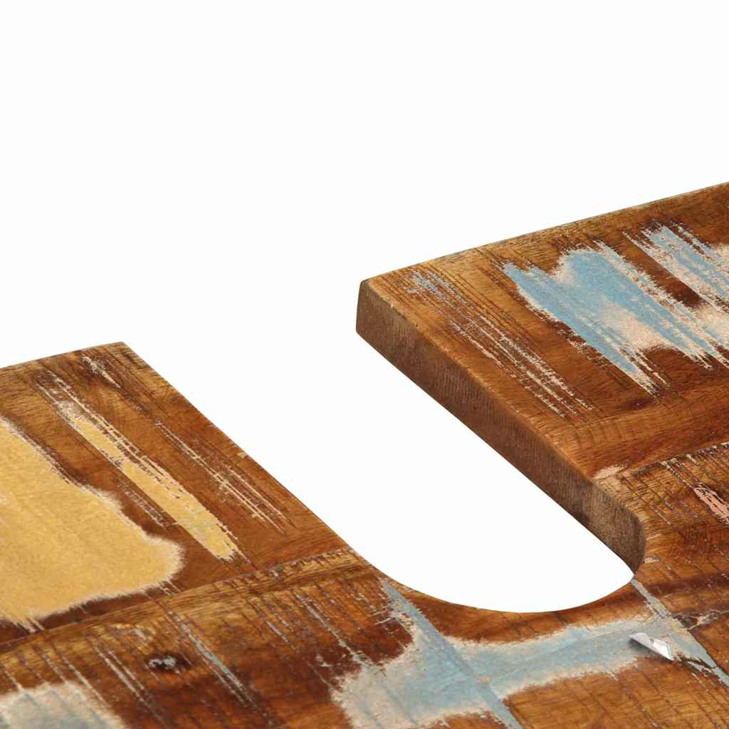 vidaXL Badezimmermöbel-Set mit Regal 4 pcs Massives upgecyceltes Holz