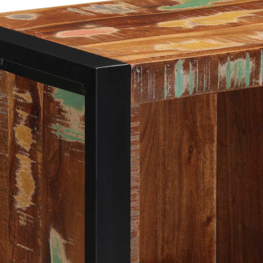 vidaXL Badezimmermöbel-Set mit Regal 4 pcs Massives upgecyceltes Holz