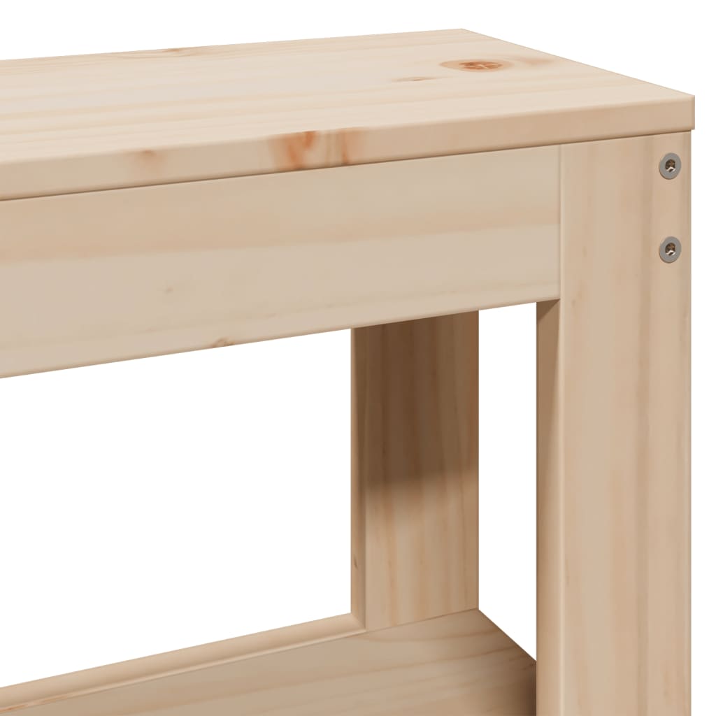 vidaXL Massivholzbett ohne Matratze 200x200 cm Kiefer