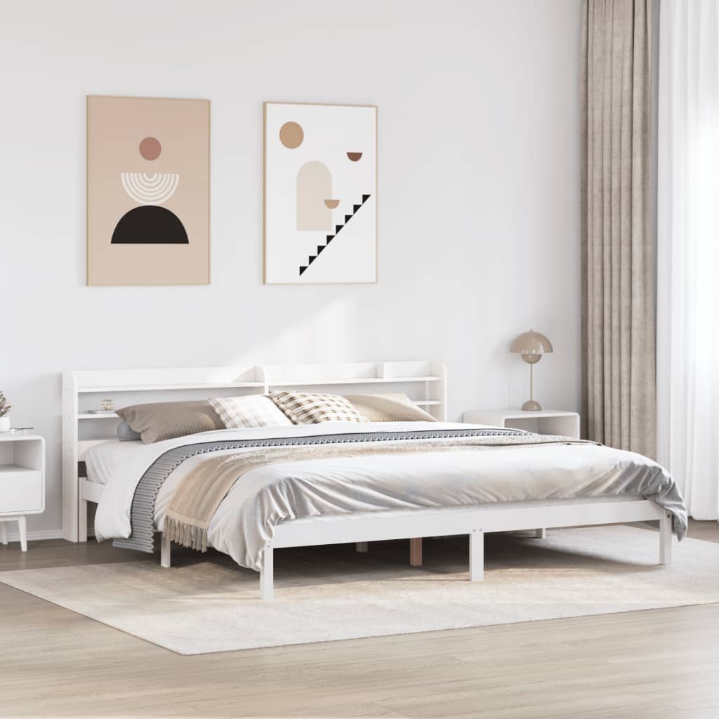 Massivholzbett ohne Matratze 75x190 cm Kiefernholz