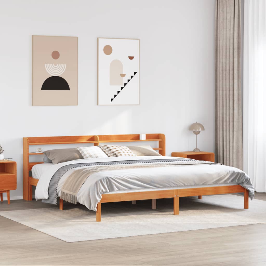 Massivholzbett ohne Matratze 75x190 cm Kiefernholz