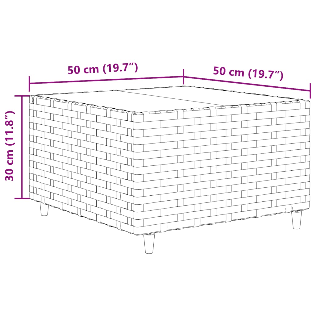 6-tlg. Garten-Lounge-Set mit Kissen Schwarz Poly Rattan
