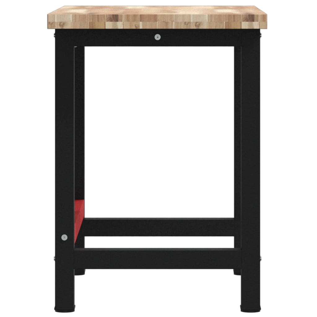 vidaXL Werkbank 100x60x83 cm Massivholz Akazie Rechteckig