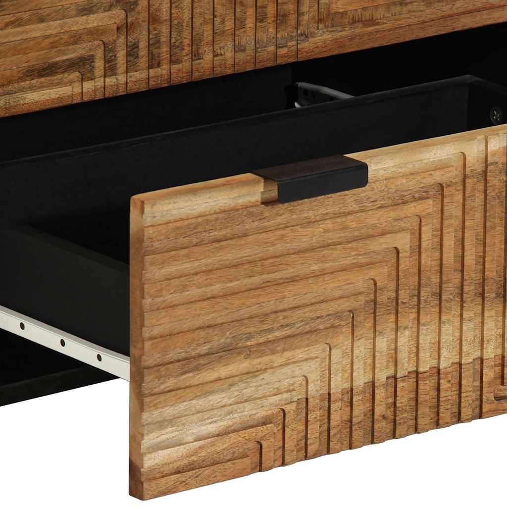 vidaXL Sideboard Set 2 pcs Natur 60 x 33,5 x 75 cm Massivholz Akazie