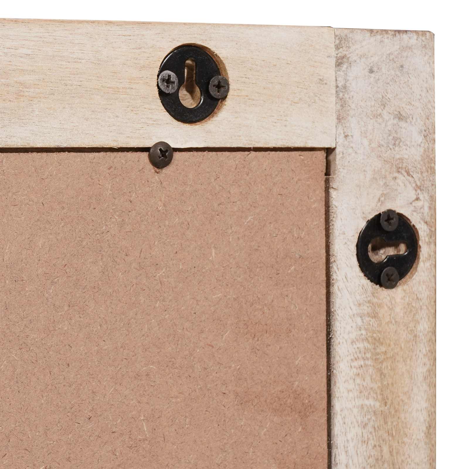 vidaXL Badezimmer Sets Weiße gewaschene Oberfläche Massivholz Mango