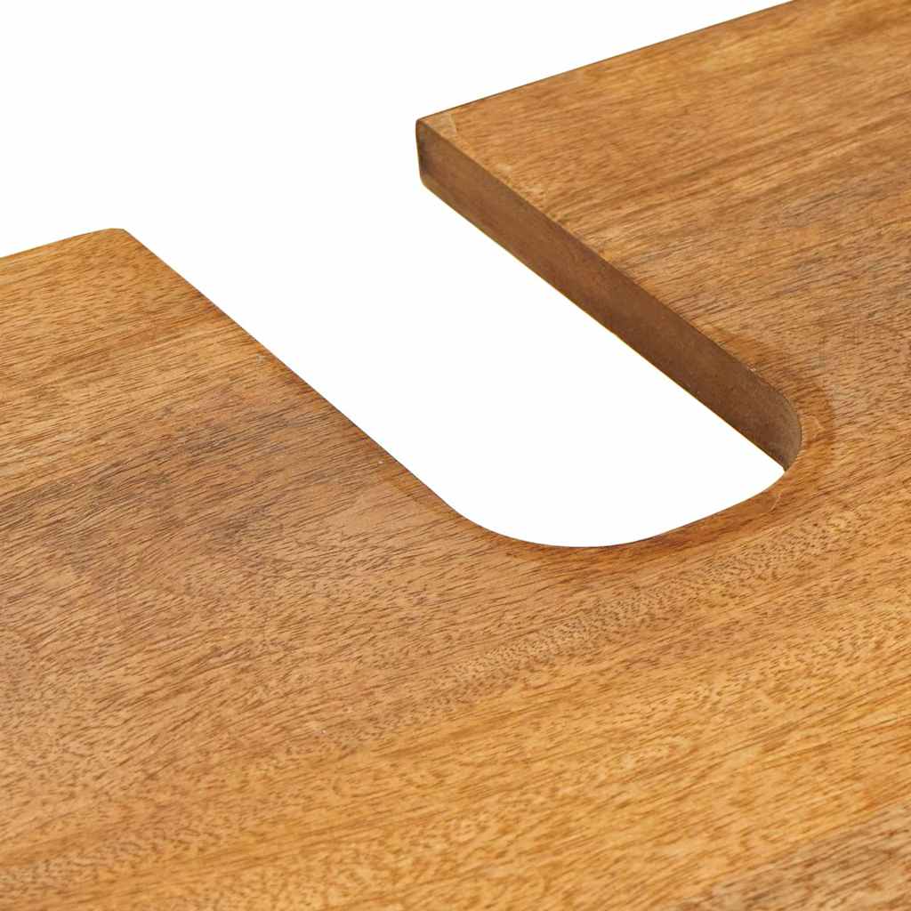 vidaXL Badezimmermöbel Set mit Schubladen 3 pcs Braun Massivholz Mango