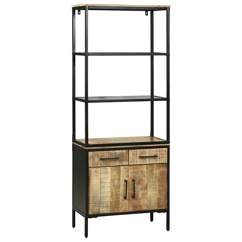 vidaXL Highboard Braun 70 x 35 x 180 cm Massivholz Mango