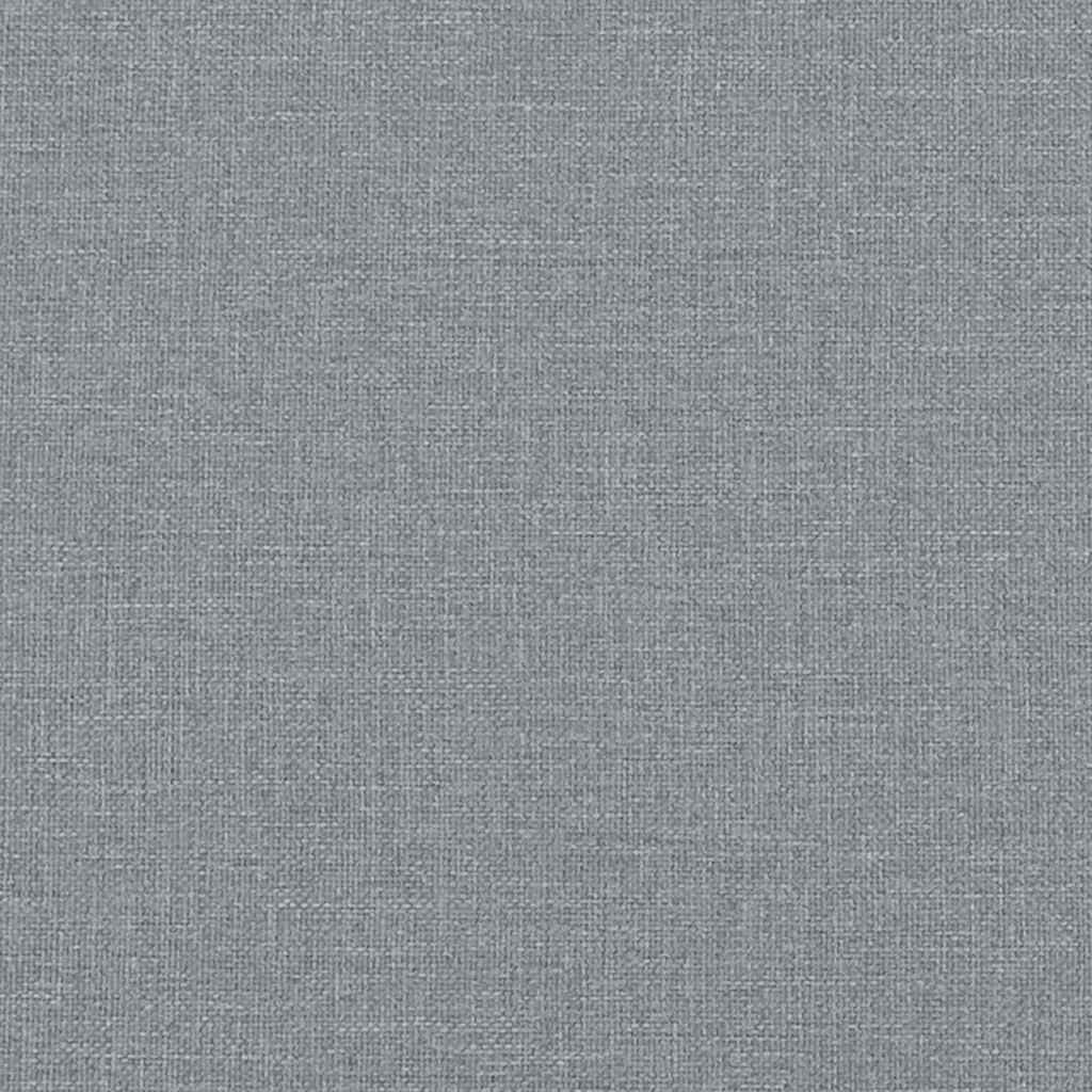 Bettgestell ohne Matratze Hellgrau 80x200 cm Stoff