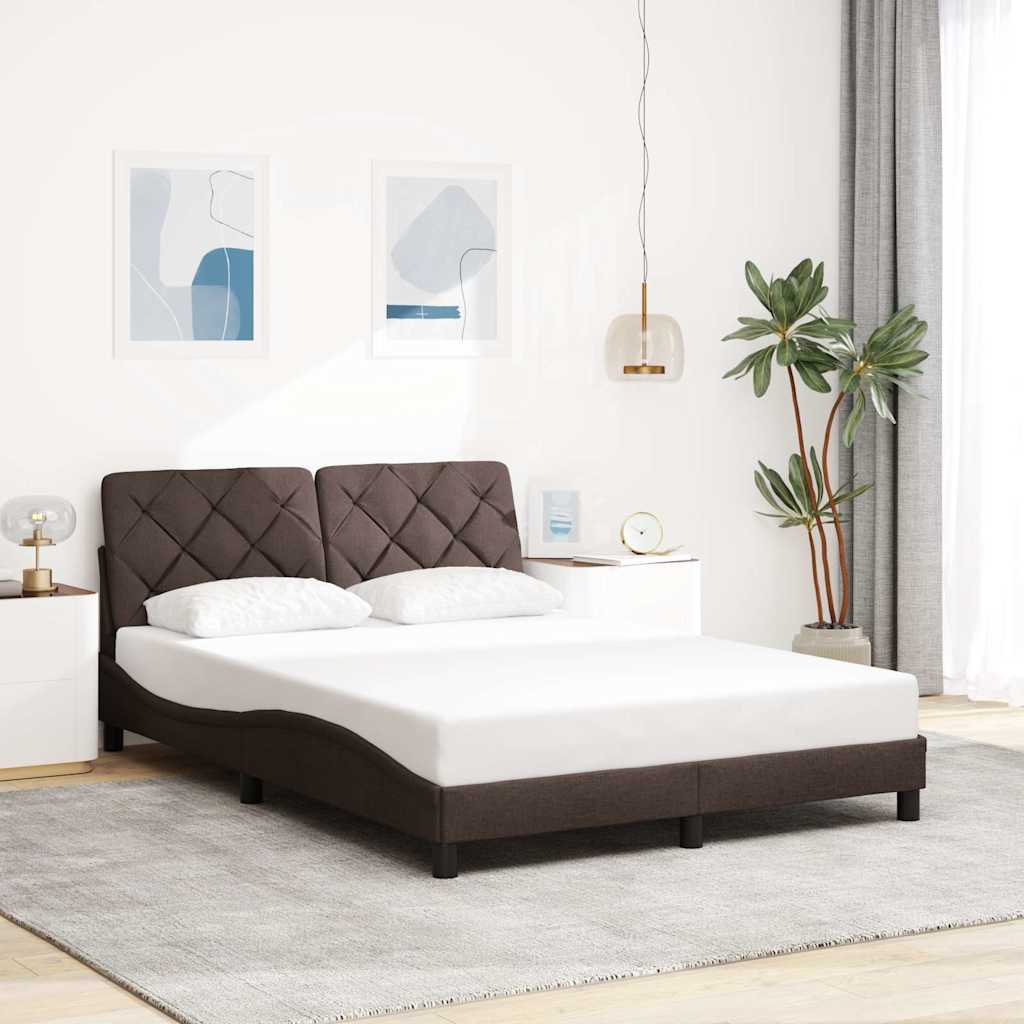 Bettgestell ohne Matratze Hellgrau 80x200 cm Stoff
