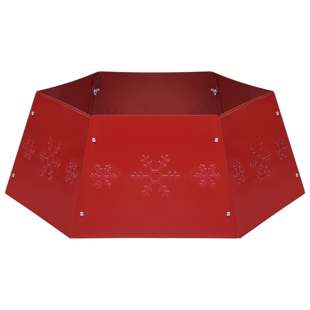 vidaXL Weihnachtsbaumrock Rot Ø68x25 cm