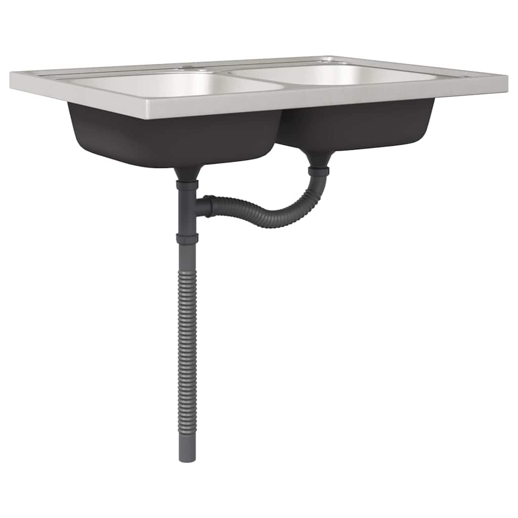 vidaXL Küchenschrank Kalmar Beton Grau 80 x 46 x 81.5 cm Holzwerkstoff