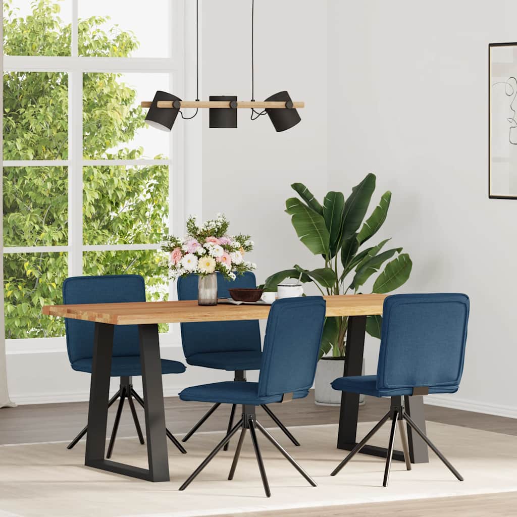 vidaXL Esszimmerstühle 4 Stk. Hellgrau Stoff