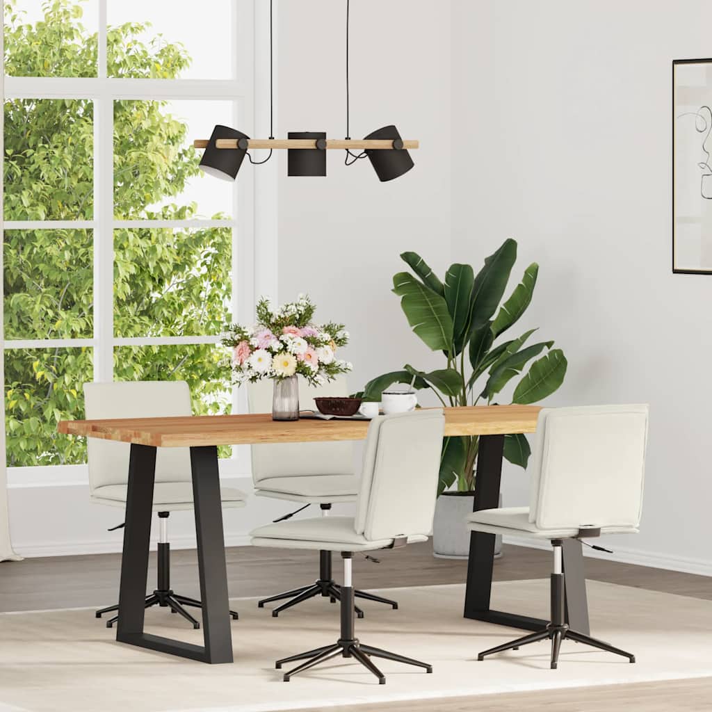 vidaXL Esszimmerstühle 2 Stk. Hellgrau Samt