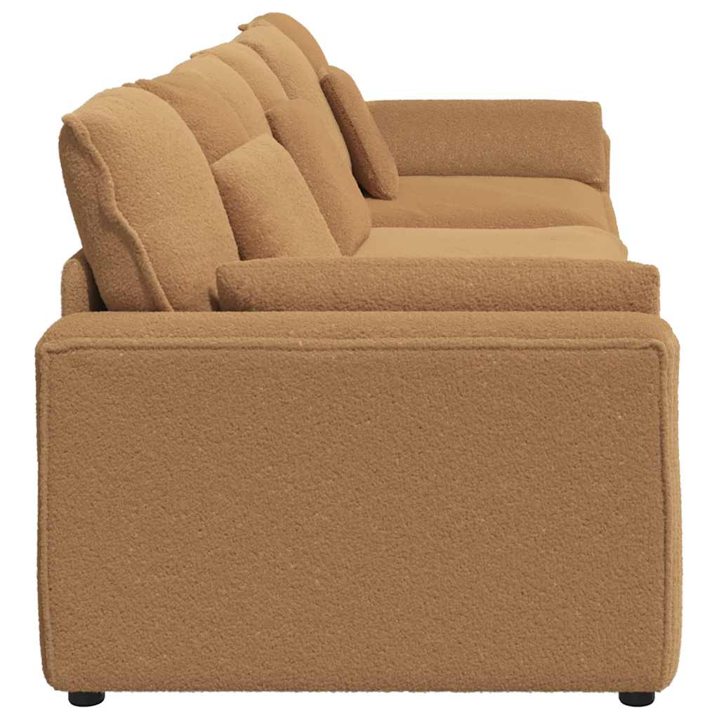 vidaXL Modulares Sofa mit Kissen Beige