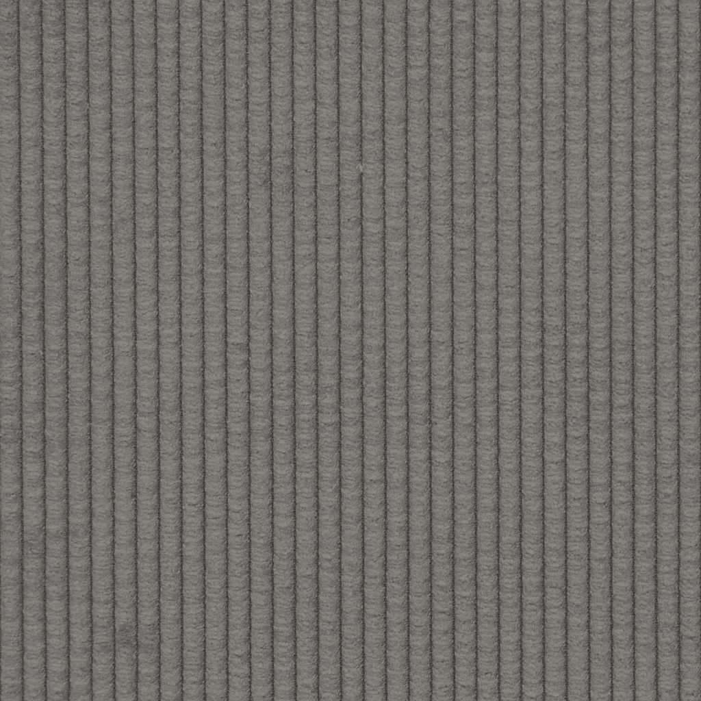 vidaXL Modulares Sofa mit Kissen Cordstoff Hellgrau