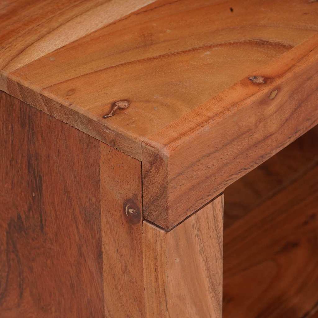 vidaXL Bücherregal 3 pcs Braun 50 x 30 x 110 cm Massivholz Akazie