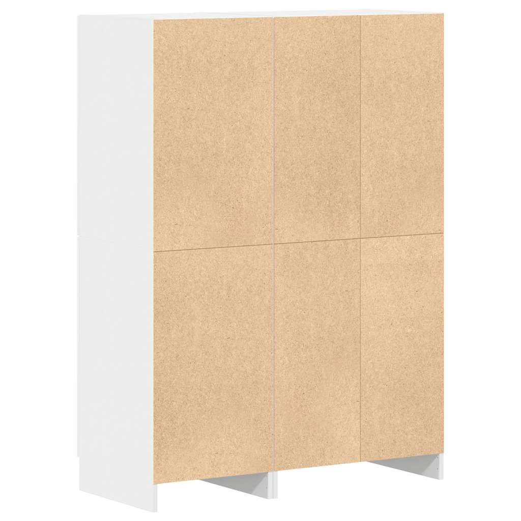 vidaXL 2-tlg. Küchenschrank-Set Weiß Holzwerkstoff