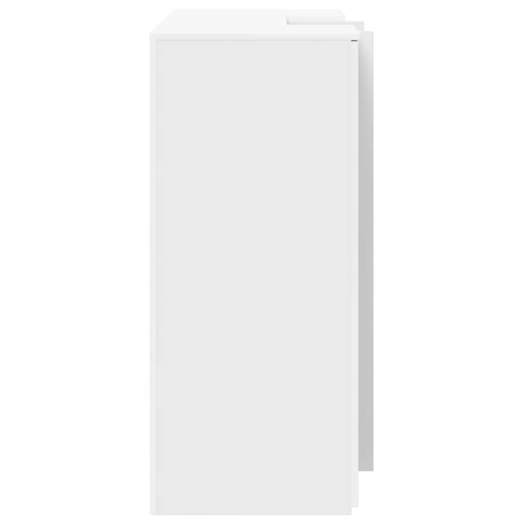 vidaXL Empfangstheke Weiß 135x50x103,5 cm Holzwerkstoff