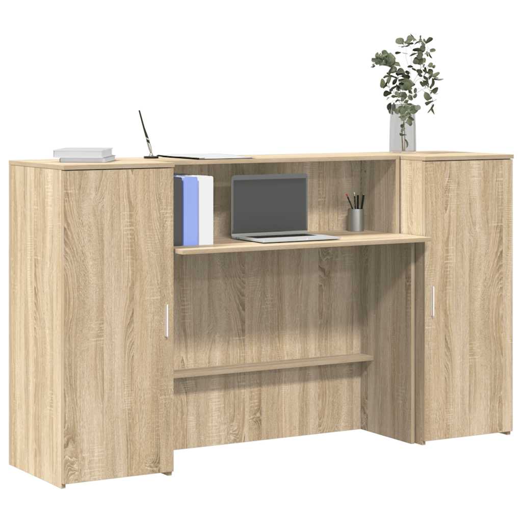 vidaXL Empfangstresen Weiß 180 x 50 x 103,5 cm Holzwerkstoff
