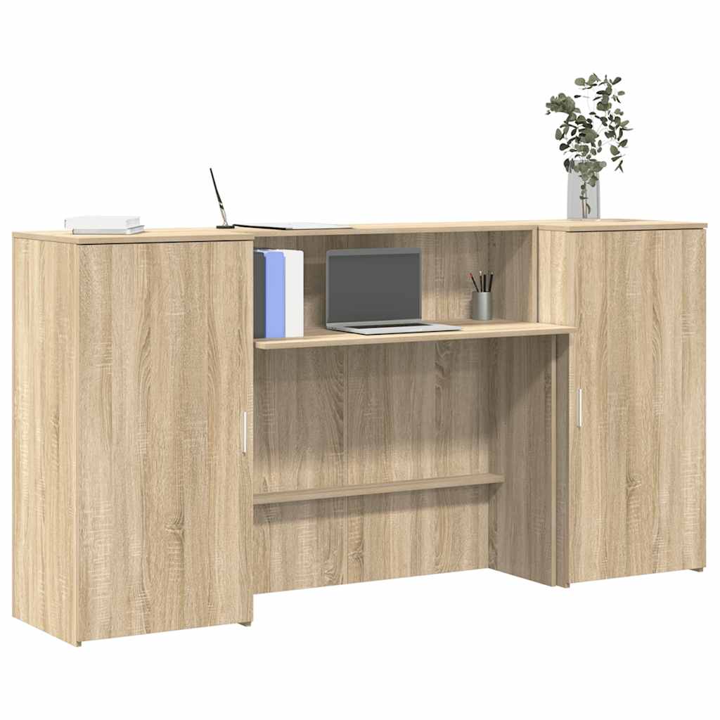 vidaXL Empfangstresen Weiß 180 x 50 x 103,5 cm Holzwerkstoff