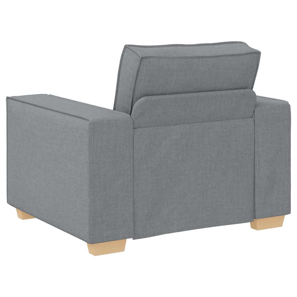 vidaXL Sofa 3 pcs Hellgrau Stoff