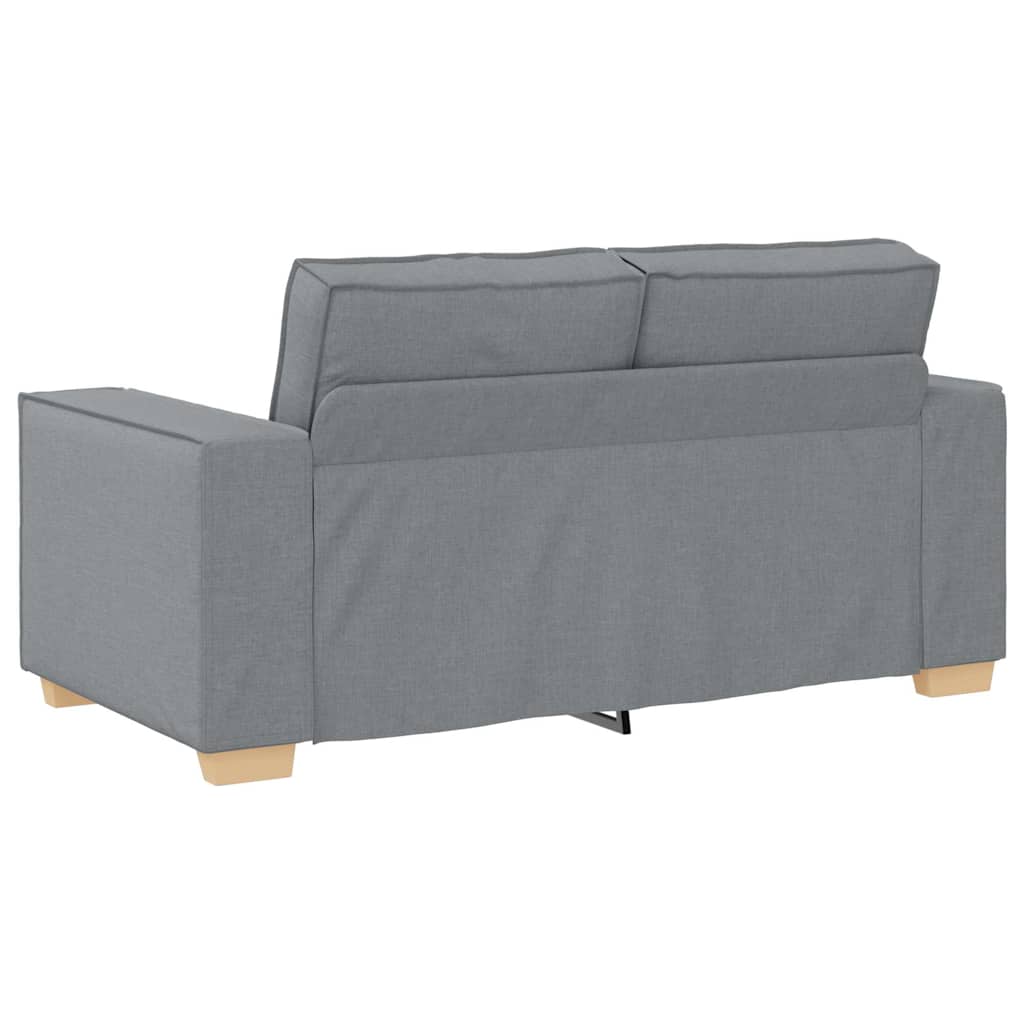 vidaXL Sofa 3 pcs Hellgrau Stoff