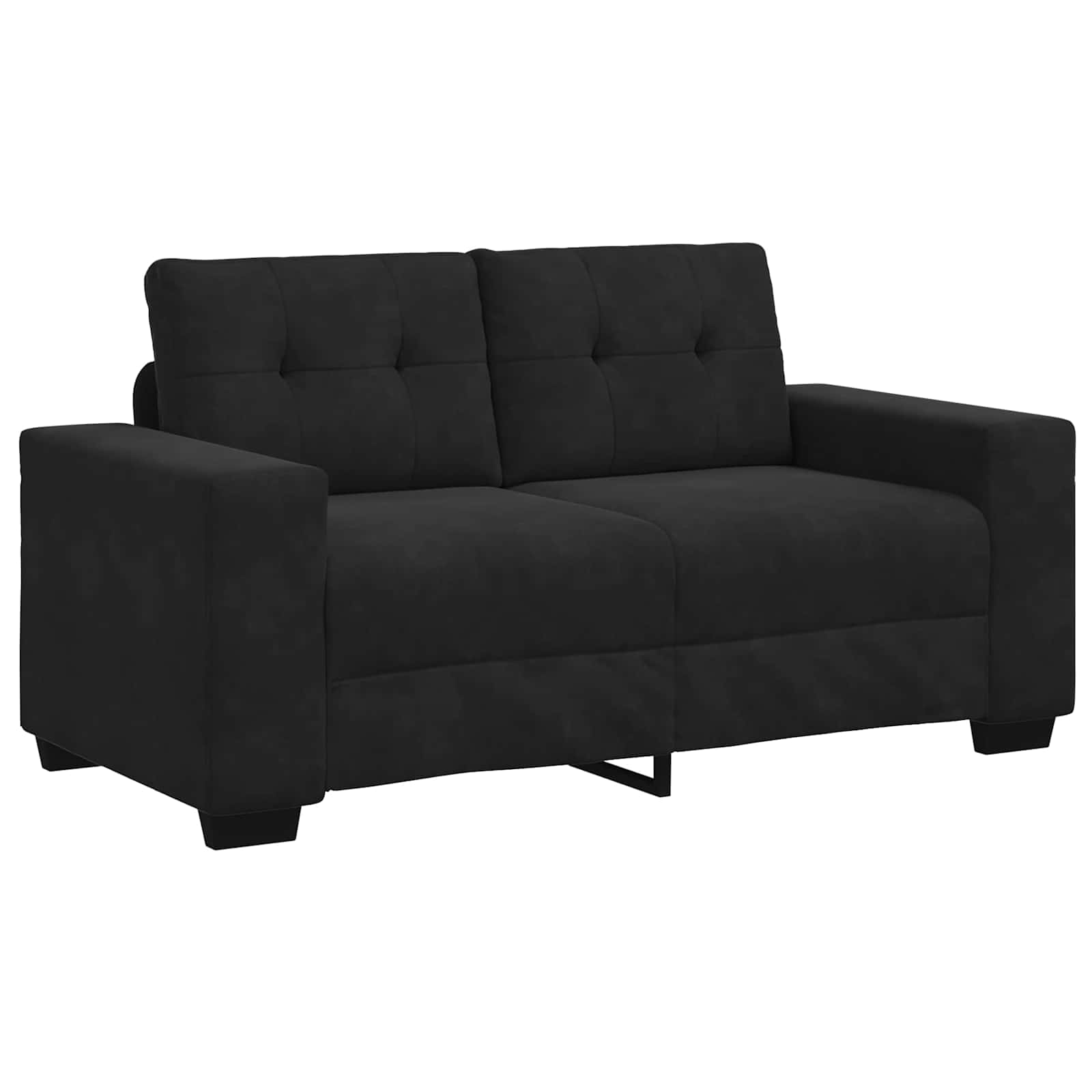 vidaXL Sofa 3 pcs Dunkelgrau Stoff