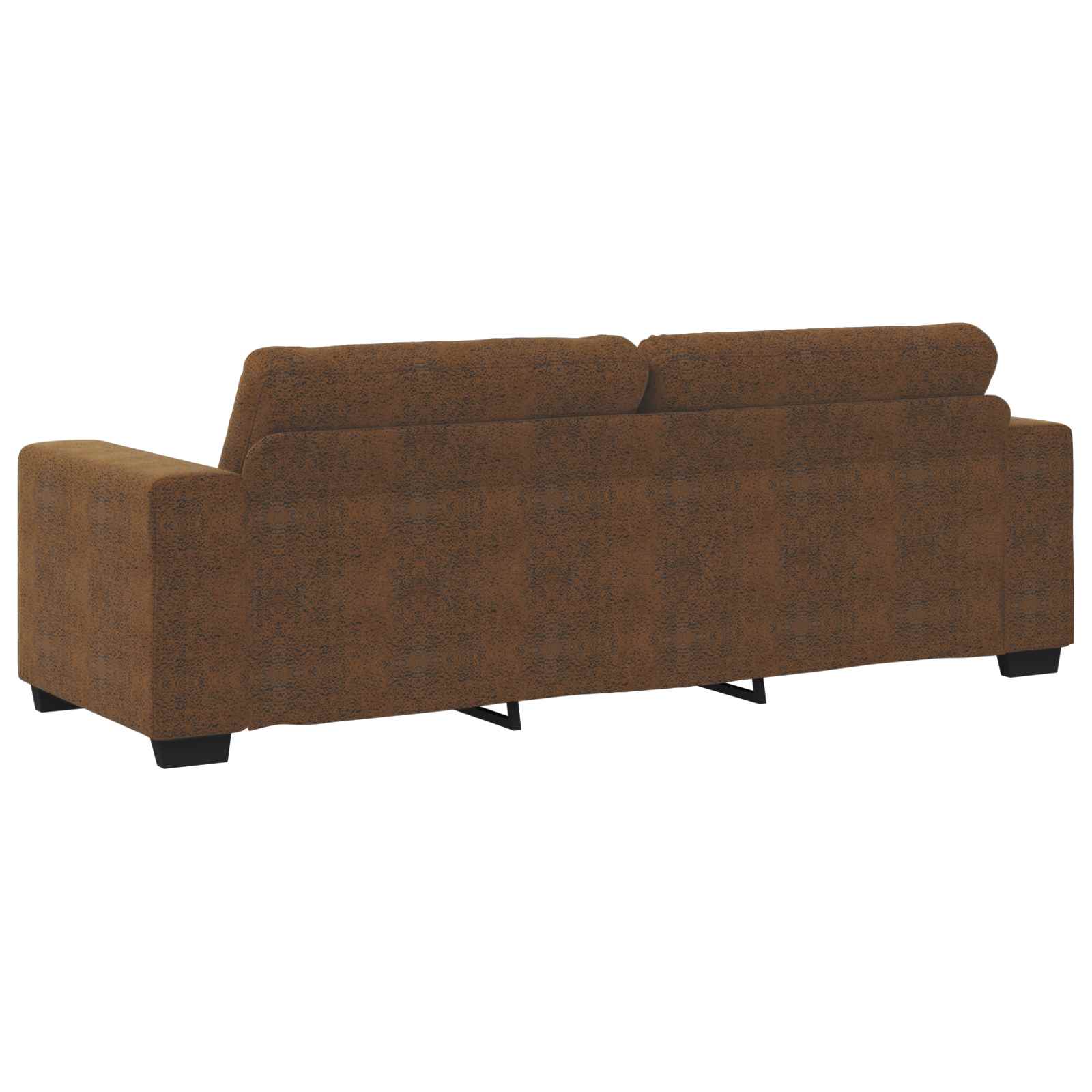 vidaXL Sofa 3 pcs Braun Kunstleder