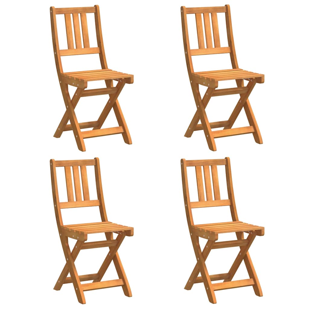 Gartenstuhl 4 pcs Öl-Natur 40 x 42 x 85 cm Massivholz Akazie