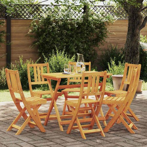 Gartenstuhl 4 pcs Öl-Natur 40 x 42 x 85 cm Massivholz Akazie