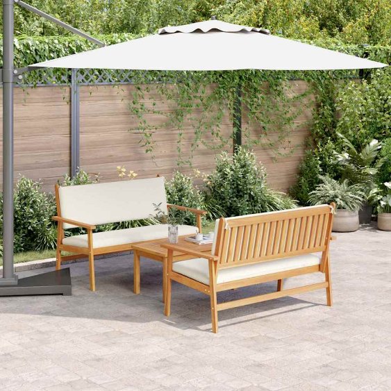 Gartensofa-set 4 pcs Braun 120 x 65,5 x 79 cm Massivholz Akazie