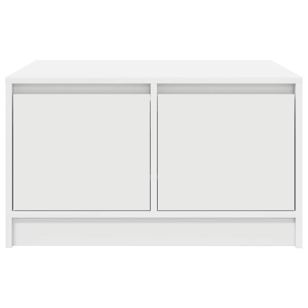 vidaXL Couchtisch mit Schubladen Weiß 70,5x70x40 cm