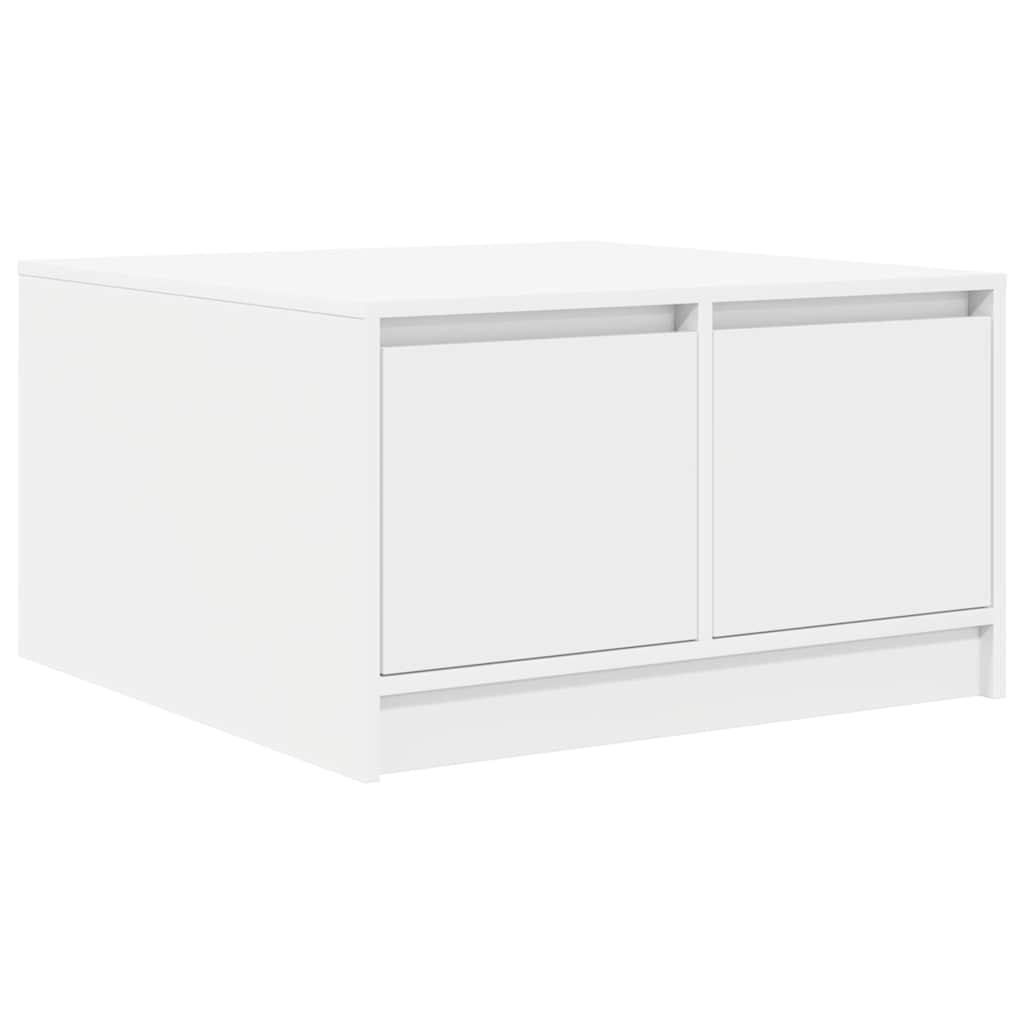 vidaXL Couchtisch mit Schubladen Weiß 70,5x70x40 cm