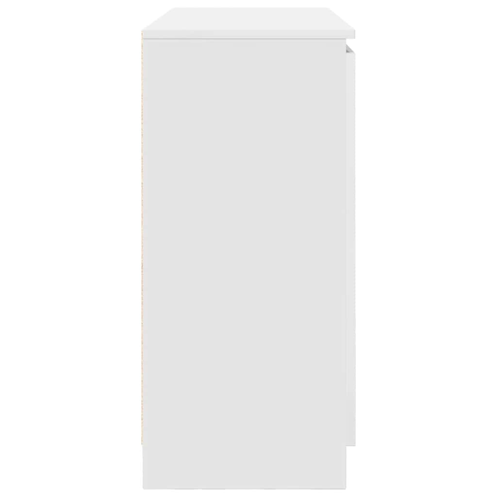 vidaXL Sideboard mit Schubladen Weiß 100,5x35x76 cm Holzwerkstoff