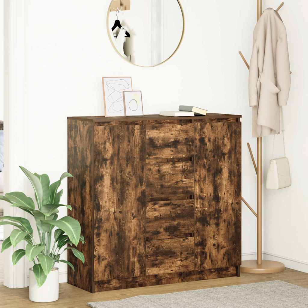 vidaXL Sideboard mit Schubladen Weiß 100,5x35x98,5 cm Holzwerkstoff