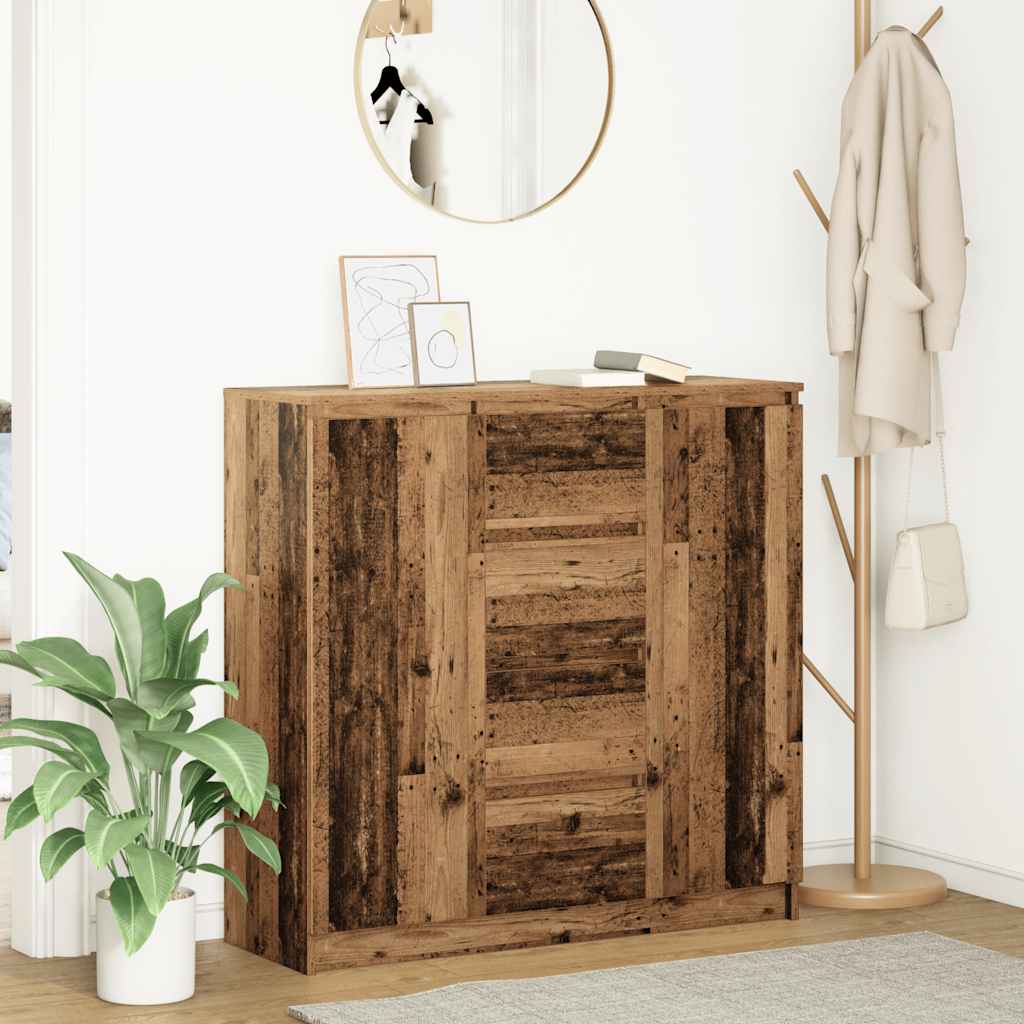 vidaXL Sideboard mit Schubladen Weiß 100,5x35x98,5 cm Holzwerkstoff