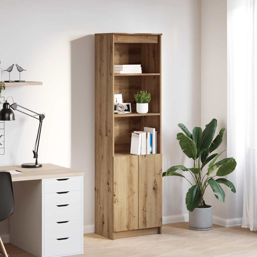 vidaXL Highboard Weiß 50x35x180 cm Holzwerkstoff
