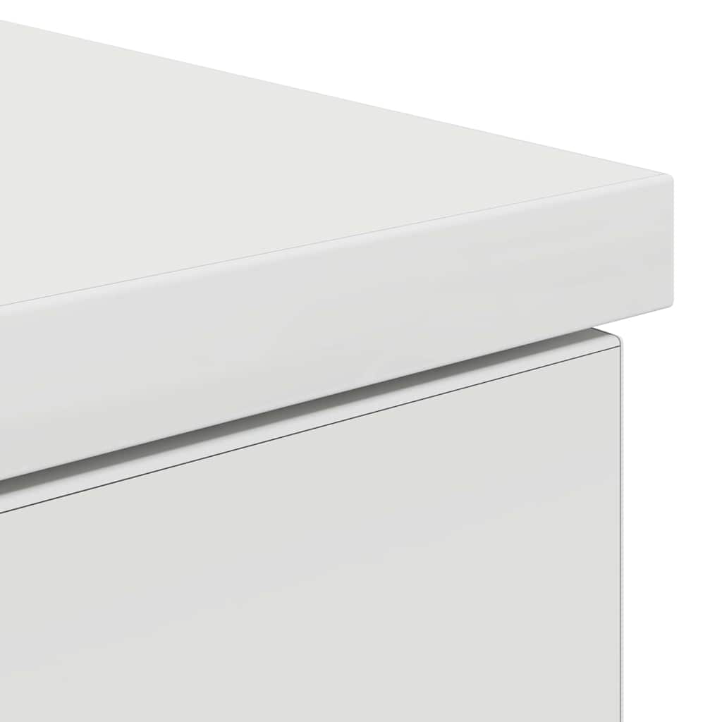 vidaXL Schreibtisch mit Schubladen Weiß 140 x 49 x 76 cm Holzwerkstoff