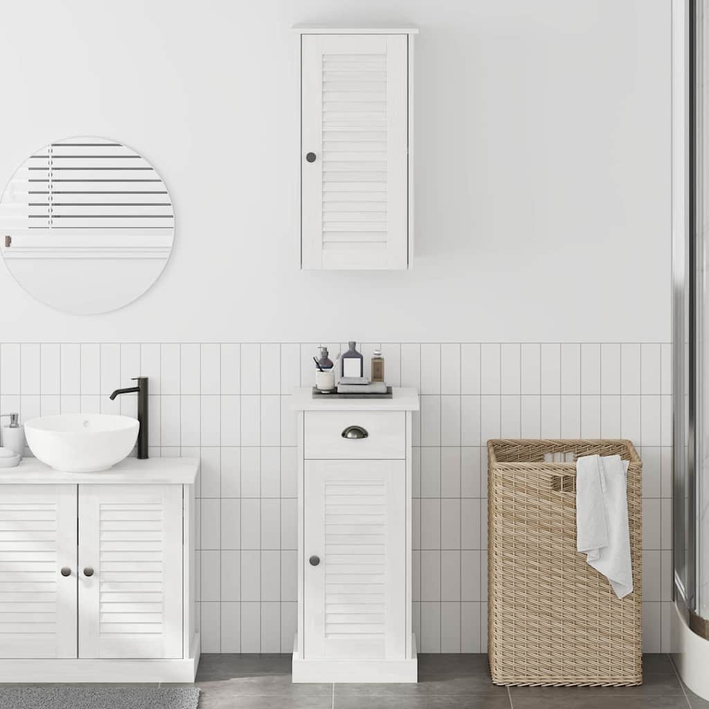 vidaXL Badezimmermöbel Set mit Regal VIGO 2 pcs Braun und Honigbraun